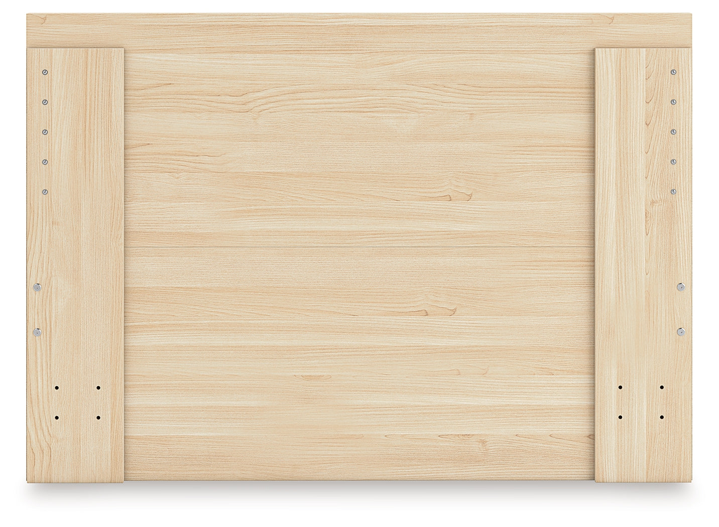 Onita Natural Full Panel Platform Bed with 1 Side Storage - Ornate Home