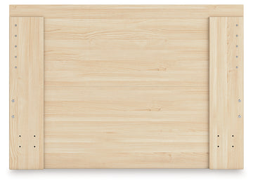 Onita Natural Full Panel Platform Bed with 1 Side Storage - Ornate Home
