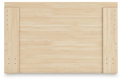 Onita Natural Full Panel Platform Bed with 2 Side Storage - Ornate Home