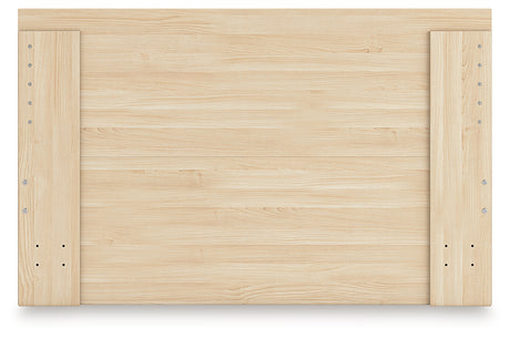 Onita Natural Full Panel Platform Bed with 2 Side Storage - Ornate Home