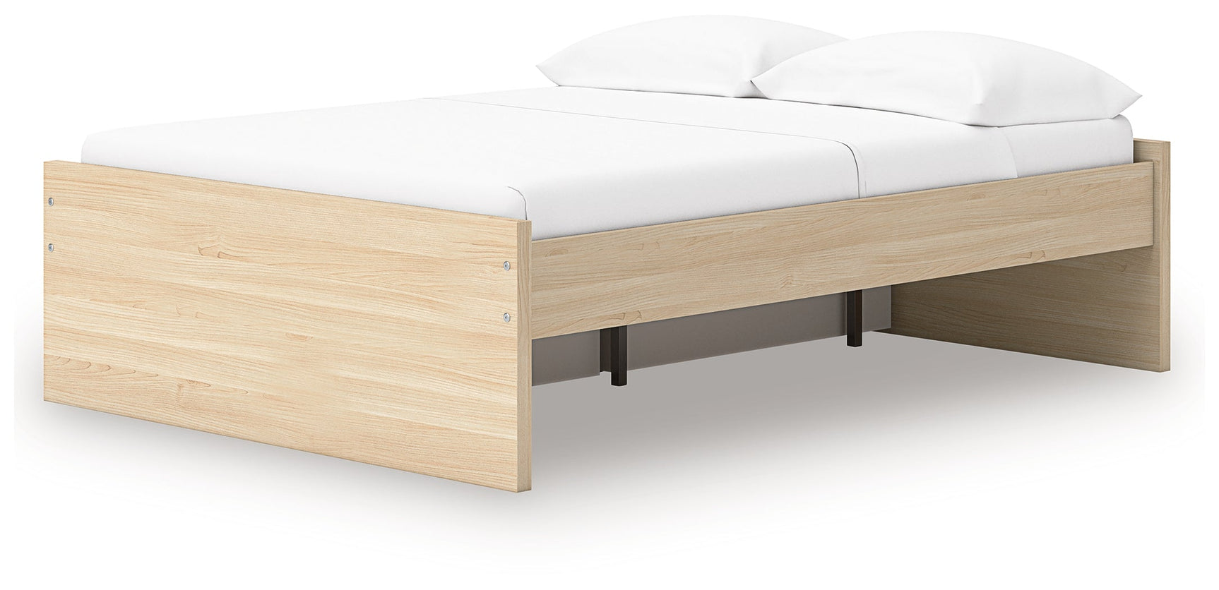 Onita Natural Full Platform Bed with 1 Side Storage (Online Special Price) - Ornate Home