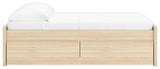 Onita Natural Full Platform Bed with 1 Side Storage (Online Special Price) - Ornate Home