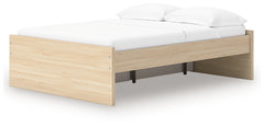Onita Natural Full Platform Bed with 1 Side Storage - Ornate Home