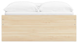 Onita Natural Full Platform Bed with 1 Side Storage - Ornate Home