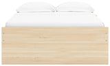 Onita Natural Full Platform Bed with 1 Side Storage - Ornate Home
