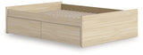Onita Natural Full Platform Bed with 2 Side Storage (Online Special Price) - Ornate Home