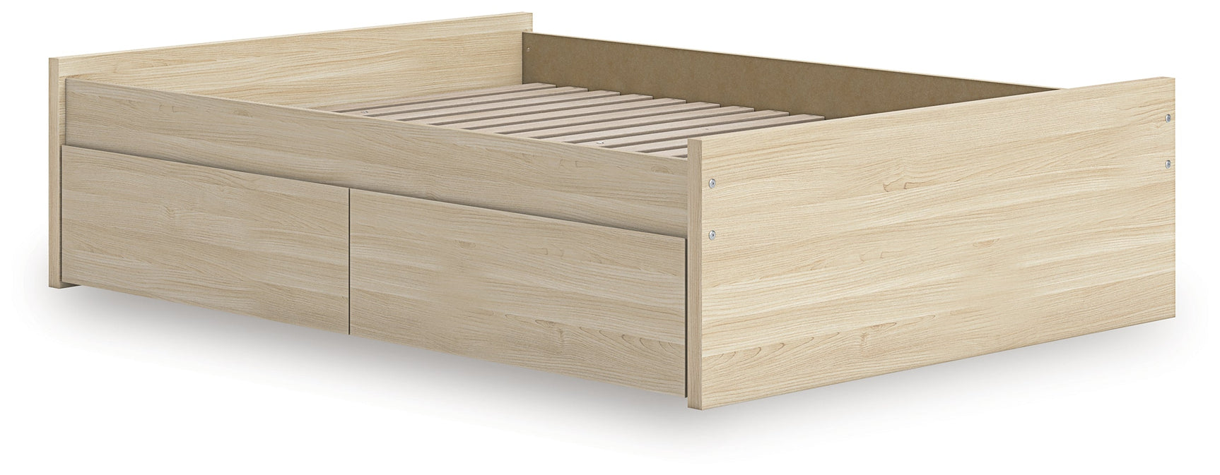 Onita Natural Full Platform Bed with 2 Side Storage (Online Special Price) - Ornate Home