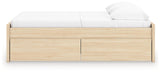 Onita Natural Full Platform Bed with 2 Side Storage (Online Special Price) - Ornate Home
