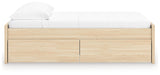 Onita Natural Full Platform Bed with 2 Side Storage (Online Special Price) - Ornate Home