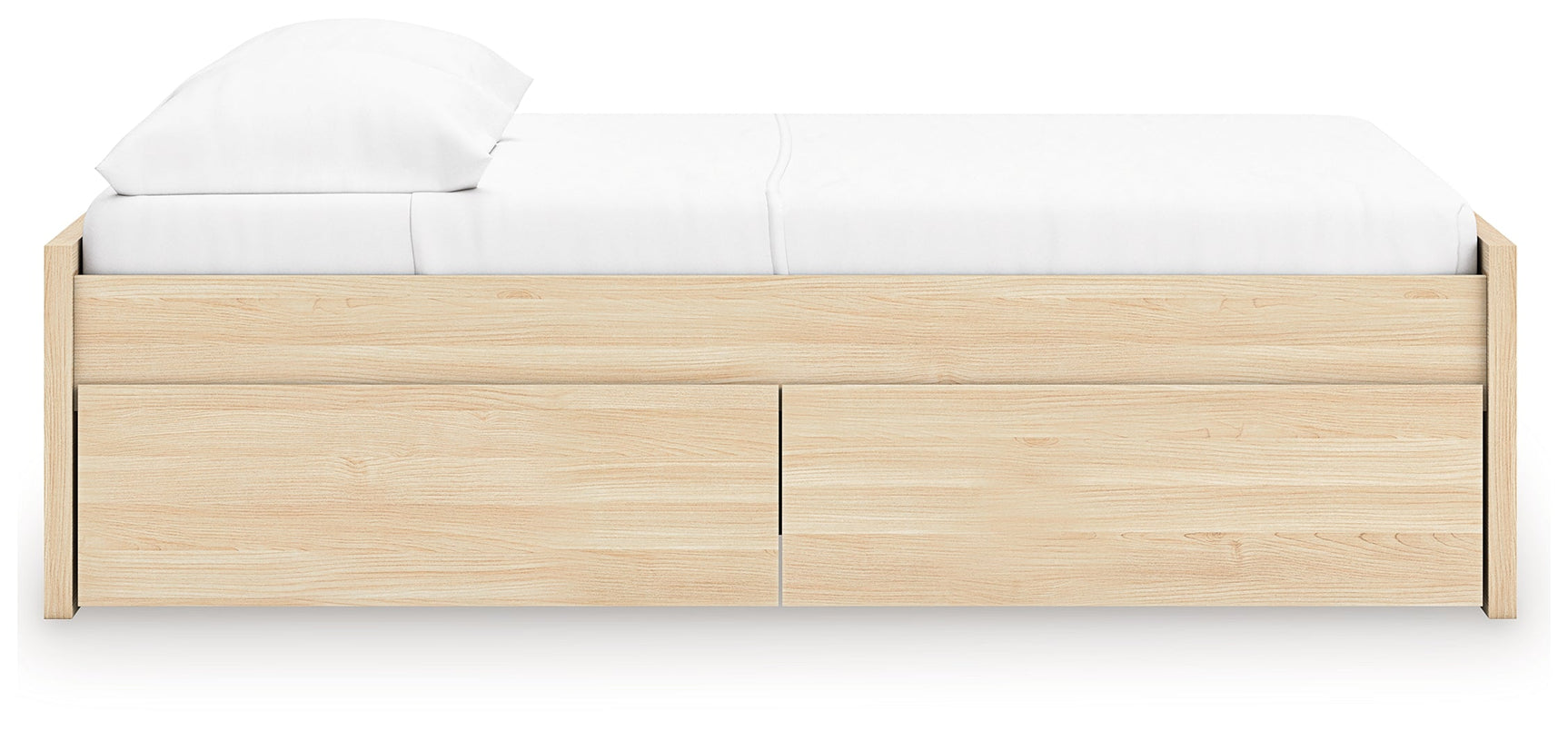 Onita Natural Full Platform Bed with 2 Side Storage (Online Special Price) - Ornate Home
