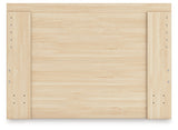 Onita Natural King Panel Platform Bed (Online Special Price) - Ornate Home