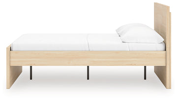 Onita Natural King Panel Platform Bed - Ornate Home