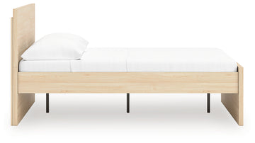 Onita Natural King Panel Platform Bed - Ornate Home