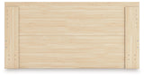 Onita Natural King Panel Platform Bed with 2 Side Storage (Online Special Price) - Ornate Home