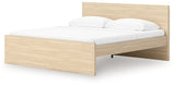 Onita Natural King Panel Platform Bed with Storage (Online Special Price) - Ornate Home