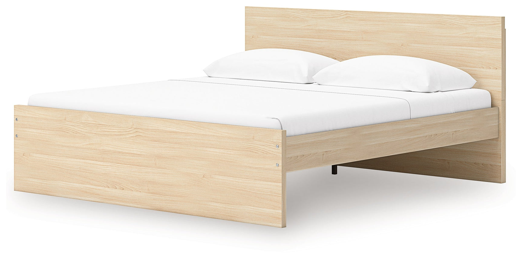 Onita Natural King Panel Platform Bed with Storage (Online Special Price) - Ornate Home