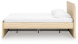 Onita Natural King Panel Platform Bed with Storage (Online Special Price) - Ornate Home