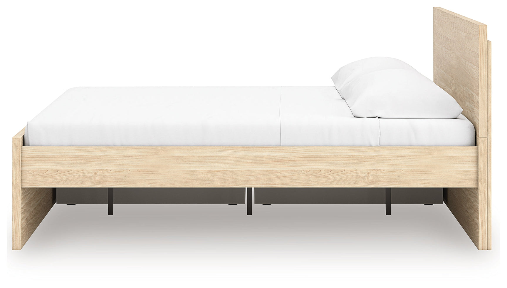 Onita Natural King Panel Platform Bed with Storage (Online Special Price) - Ornate Home