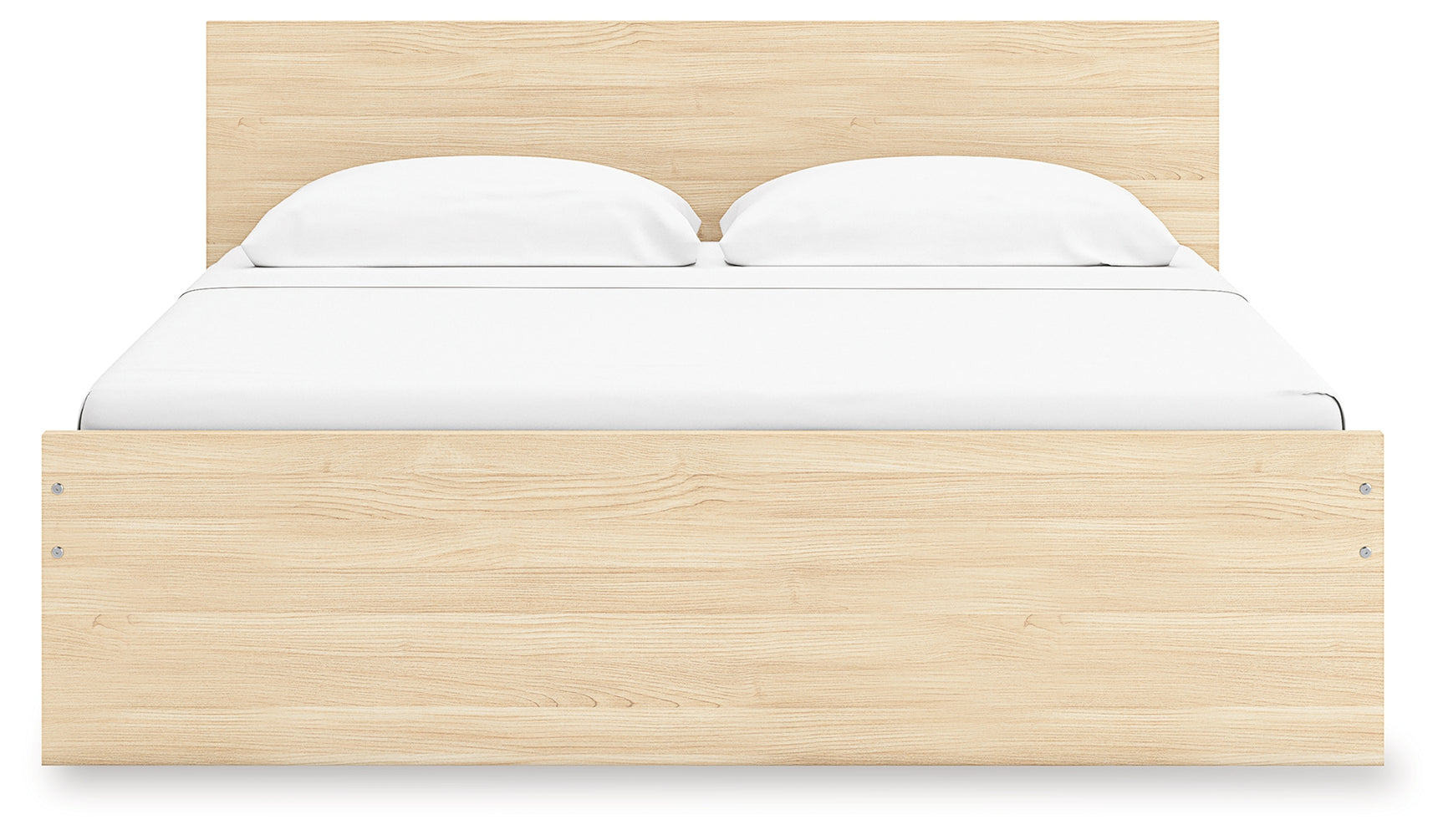 Onita Natural King Panel Platform Bed with Storage - Ornate Home