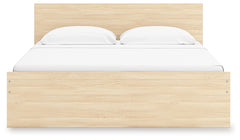 Onita Natural King Panel Platform Bed with Storage - Ornate Home