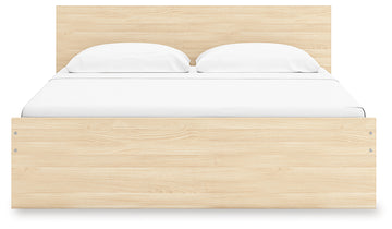 Onita Natural King Panel Platform Bed with Storage - Ornate Home
