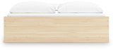 Onita Natural King Platform Bed with 2 Side Storage (Online Special Price) - Ornate Home