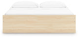Onita Natural King Platform Bed with 2 Side Storage (Online Special Price) - Ornate Home