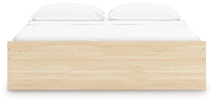 Onita Natural King Platform Bed with 2 Side Storage - Ornate Home