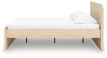 Onita Natural Queen Panel Platform Bed - Ornate Home