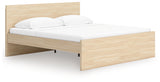 Onita Natural Queen Panel Platform Bed with 2 Side Storage - Ornate Home