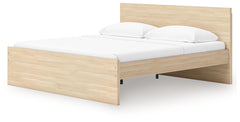 Onita Natural Queen Panel Platform Bed with 2 Side Storage - Ornate Home