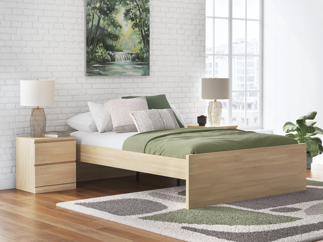 Onita Natural Queen Platform Bed - Ornate Home