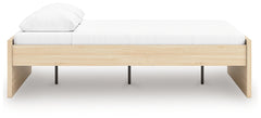 Onita Natural Queen Platform Bed - Ornate Home
