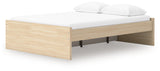 Onita Natural Queen Platform Bed with 1 Side Storage (Online Special Price) - Ornate Home