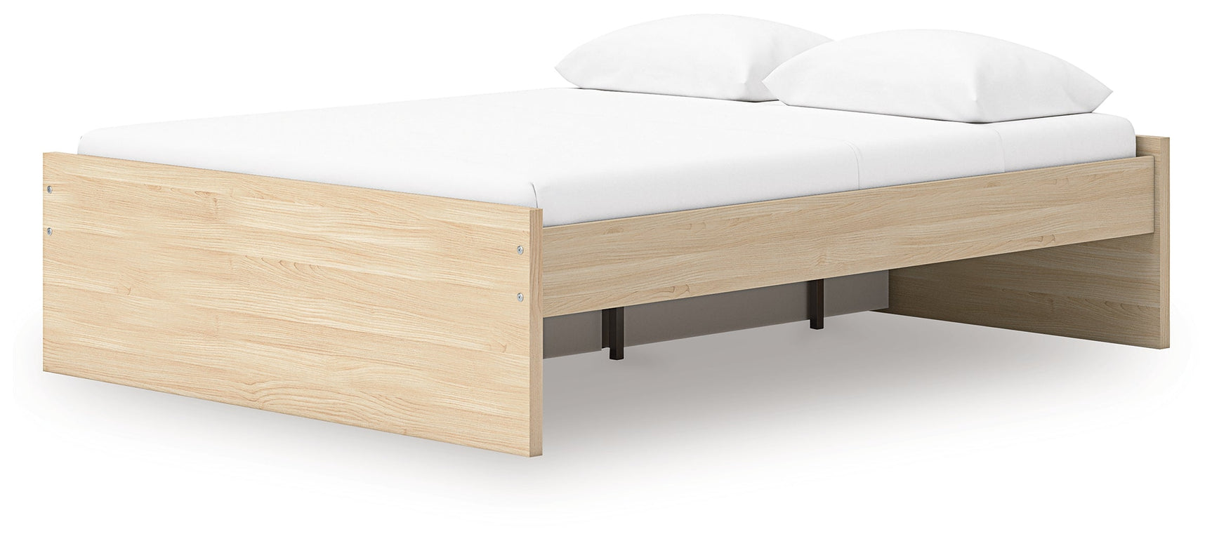 Onita Natural Queen Platform Bed with 1 Side Storage (Online Special Price) - Ornate Home