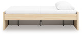 Onita Natural Queen Platform Bed with 1 Side Storage (Online Special Price) - Ornate Home