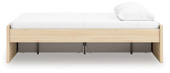 Onita Natural Queen Platform Bed with 1 Side Storage - Ornate Home