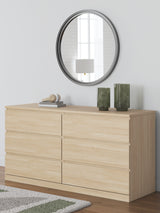 Onita Natural Six Drawer Dresser - Ornate Home