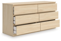 Onita Natural Six Drawer Dresser - Ornate Home