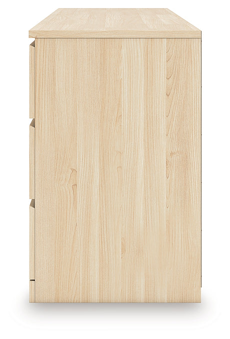 Onita Natural Six Drawer Dresser - Ornate Home