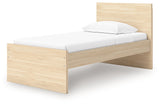 Onita Natural Twin Panel Platform Bed (Online Special Price) - Ornate Home