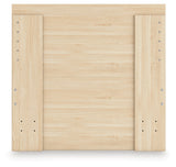 Onita Natural Twin Panel Platform Bed (Online Special Price) - Ornate Home