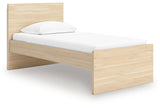 Onita Natural Twin Panel Platform Bed - Ornate Home