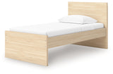 Onita Natural Twin Panel Platform Bed - Ornate Home