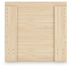 Onita Natural Twin Panel Platform Bed - Ornate Home