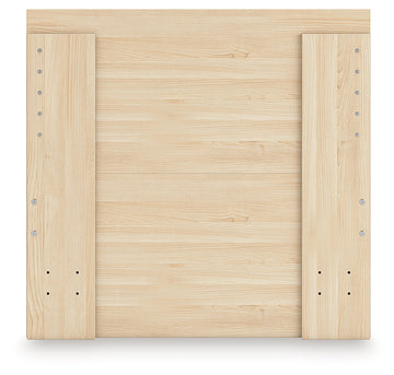 Onita Natural Twin Panel Platform Bed - Ornate Home
