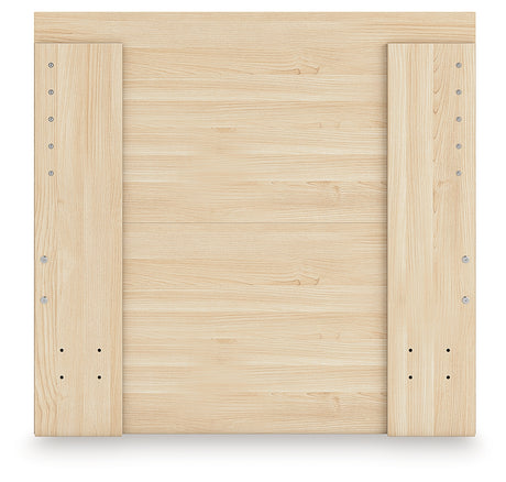 Onita Natural Twin Panel Platform Bed - Ornate Home