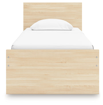 Onita Natural Twin Panel Platform Bed - Ornate Home