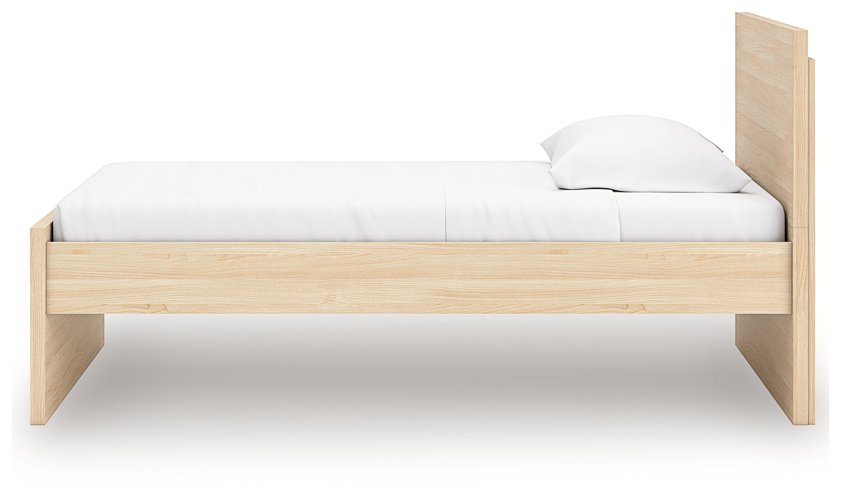 Onita Natural Twin Panel Platform Bed - Ornate Home