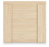 Onita Natural Twin Panel Platform Bed with 1 Side Storage (Online Special Price) - Ornate Home